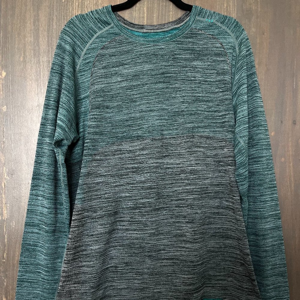 Lululemon Metal Vent Tech Long-Sleeve Shirt – Size L – Green/Black